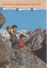 Carica l&#39;immagine nel visualizzatore di Gallery, Cartolina Bambini &quot;Alpini&quot; con frasi da montagna (5) Marzari Schio Anni &#39;70/80
