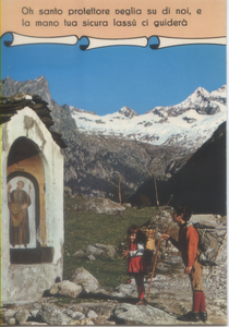 Cartolina Bambini "Alpini" con frasi da montagna (8) Marzari Schio Anni '70/80