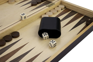 Set Scacchi/backgammon pieghevole legno di frassino 30x30x5,5 cm