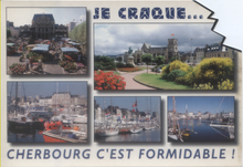 Carica l&#39;immagine nel visualizzatore di Gallery, Cartolina Cherbourg (Manche) - Cherbourg c&#39;est formidable !