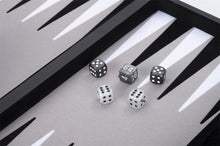 Carica l&#39;immagine nel visualizzatore di Gallery, Set Backgammon 15&quot;colore nero/bianco/grigio