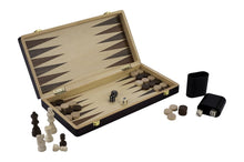 Carica l&#39;immagine nel visualizzatore di Gallery, Set Scacchi/backgammon pieghevole legno di frassino 30x30x5,5 cm