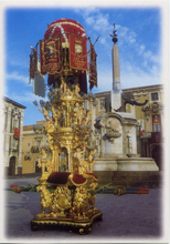 Carica l&#39;immagine nel visualizzatore di Gallery, Cartolina Catania La Candelora (49531/C) Kina Italia