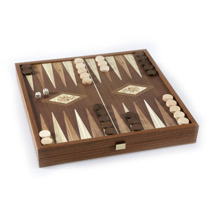 Set Scacchi e Backgammon in legno in Stile Classico 41x41cm