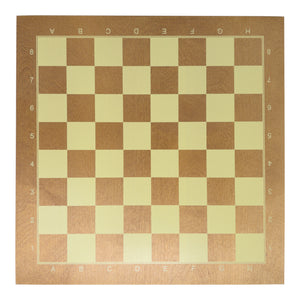 Scacchiera da torneo in Legno Stampato 48 x 48 cm ( Large ) Con Lettere e Numeri